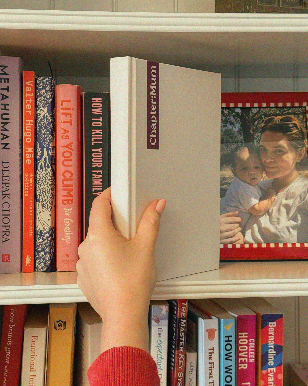 Chapter:Mum journal in cream — new mum gift, guided journal for first year of motherhood