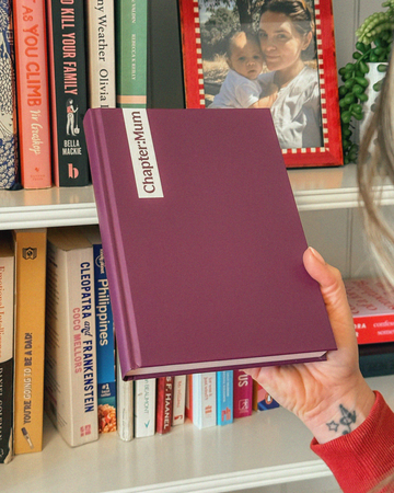 Chapter:Mum journal | A5 hardcover new mum gift in plum, baby shower gift for mums