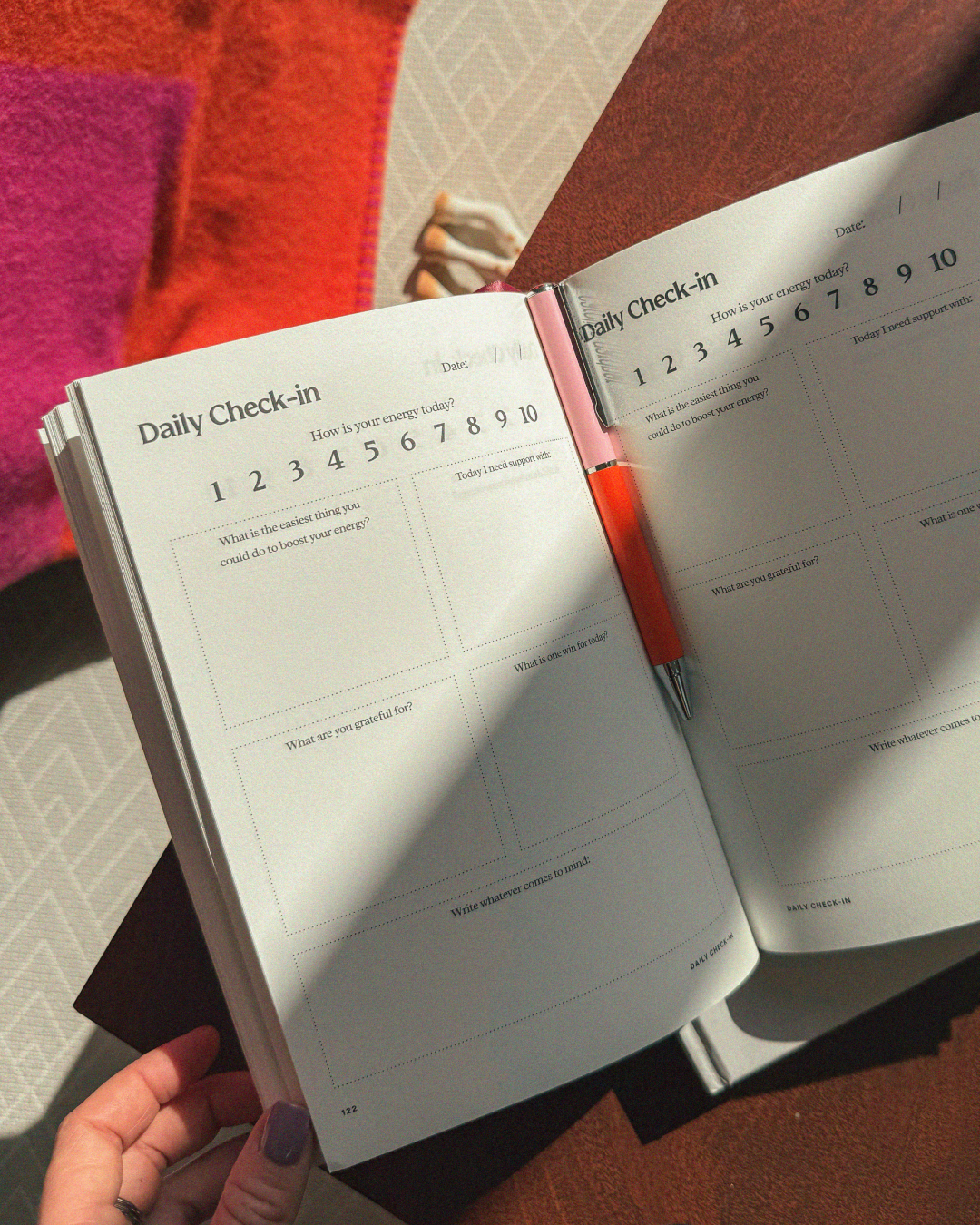 Chapter:Mum journal | A5 hardcover new mum gift in plum, baby shower gift for mums